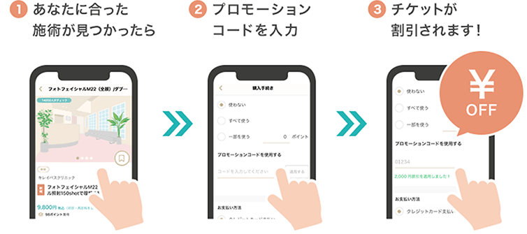プロモーションコードの使い方