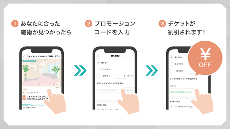 ステップ１/チケットを検索