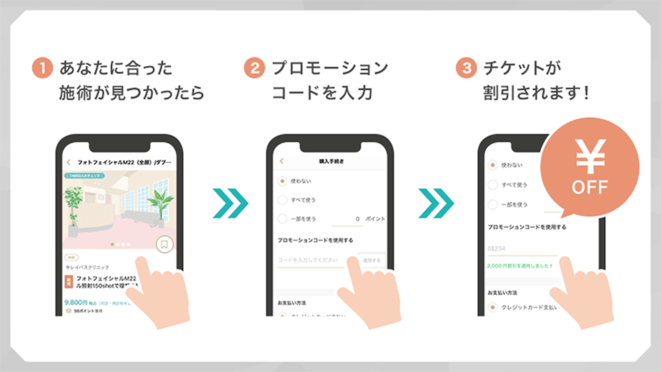 プロモーションコードのご利用方法