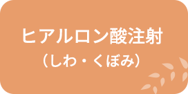 ヒアルロン酸注射（しわ・くぼみ）